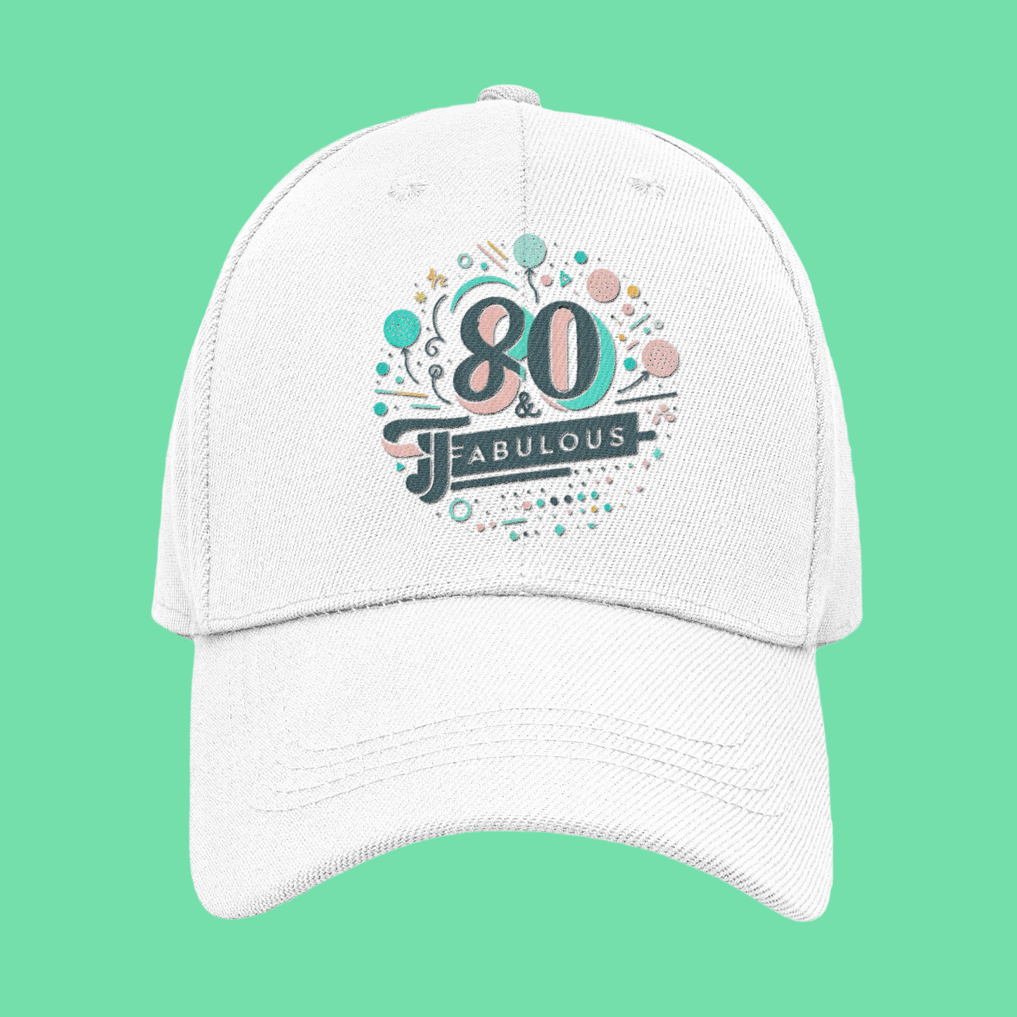 Mailabeeus 80th Birthday Gifts for Women Hats 80 & Fabulous Cap