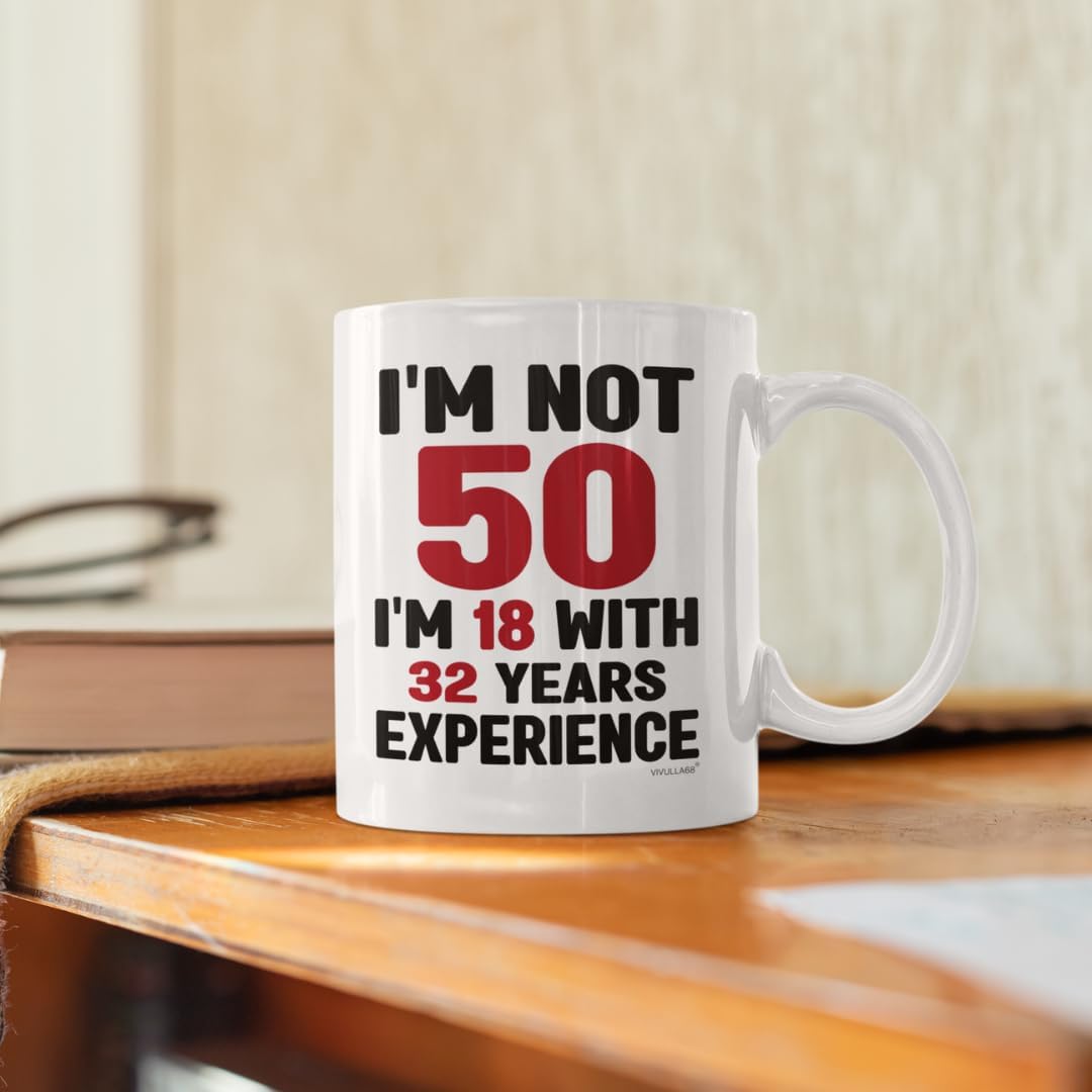 mailabeeus 50th Birthday Gifts For Him, Women Mens 50th Birthday Gift Ideas, 50th Birthday Gifts For Men Funny, Fifty Birthday Gifts For Men And Women, Turning 50 Gifts, 50th Cups, 50th Birthday Mug