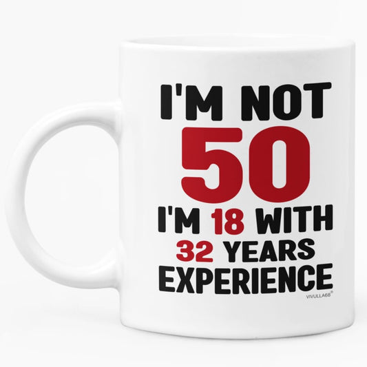 mailabeeus 50th Birthday Gifts For Him, Women Mens 50th Birthday Gift Ideas, 50th Birthday Gifts For Men Funny, Fifty Birthday Gifts For Men And Women, Turning 50 Gifts, 50th Cups, 50th Birthday Mug