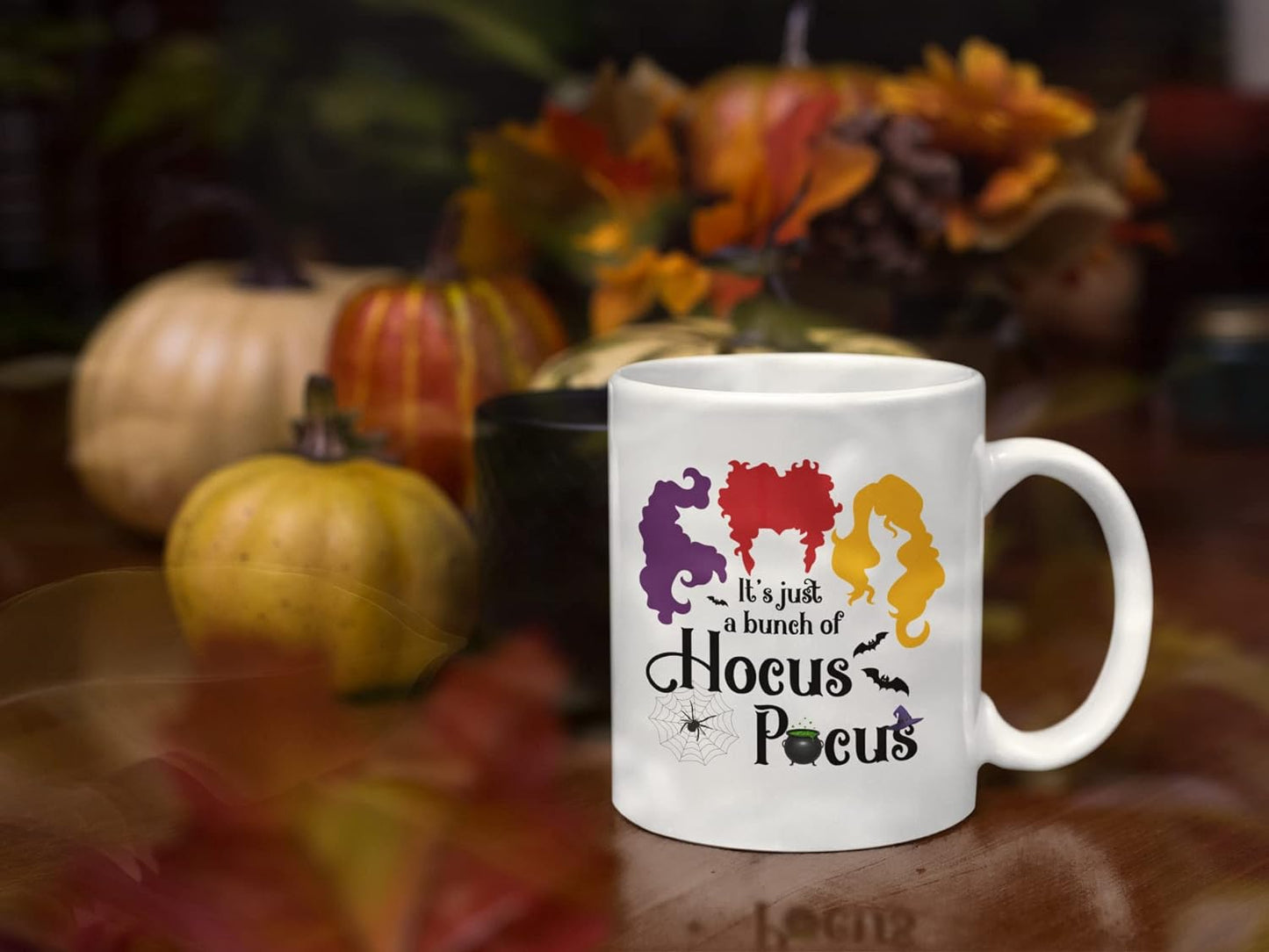 mailabeeus Hocus Pocus Coffee Mug Hocus Pocus Mug, Hocus Pocus Decorations, Hocus Pocus Coffee Cup Halloween Mug, Hocus Pocus Gifts, Halloween Coffee Mug, Cauldron Mug, Sanderson Sisters Decor