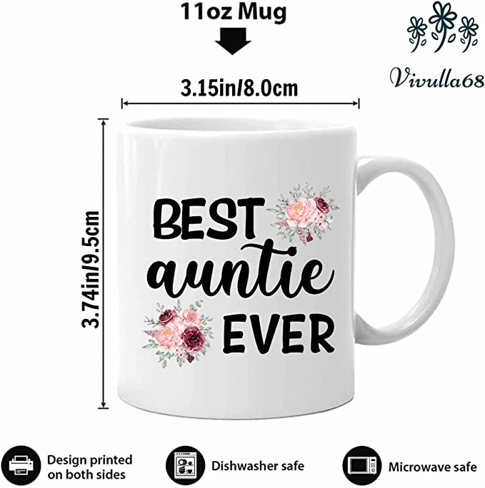 Best Aunt Ever Gifts, Auntie Coffee Mug, Auntie Mug, Best Aunt Cup, Worlds Greatest Aunt, Aunt Gifts, Aunt Gifts From Niece, Aunt Coffee Mug, Mothers Day Gifts For Auntie