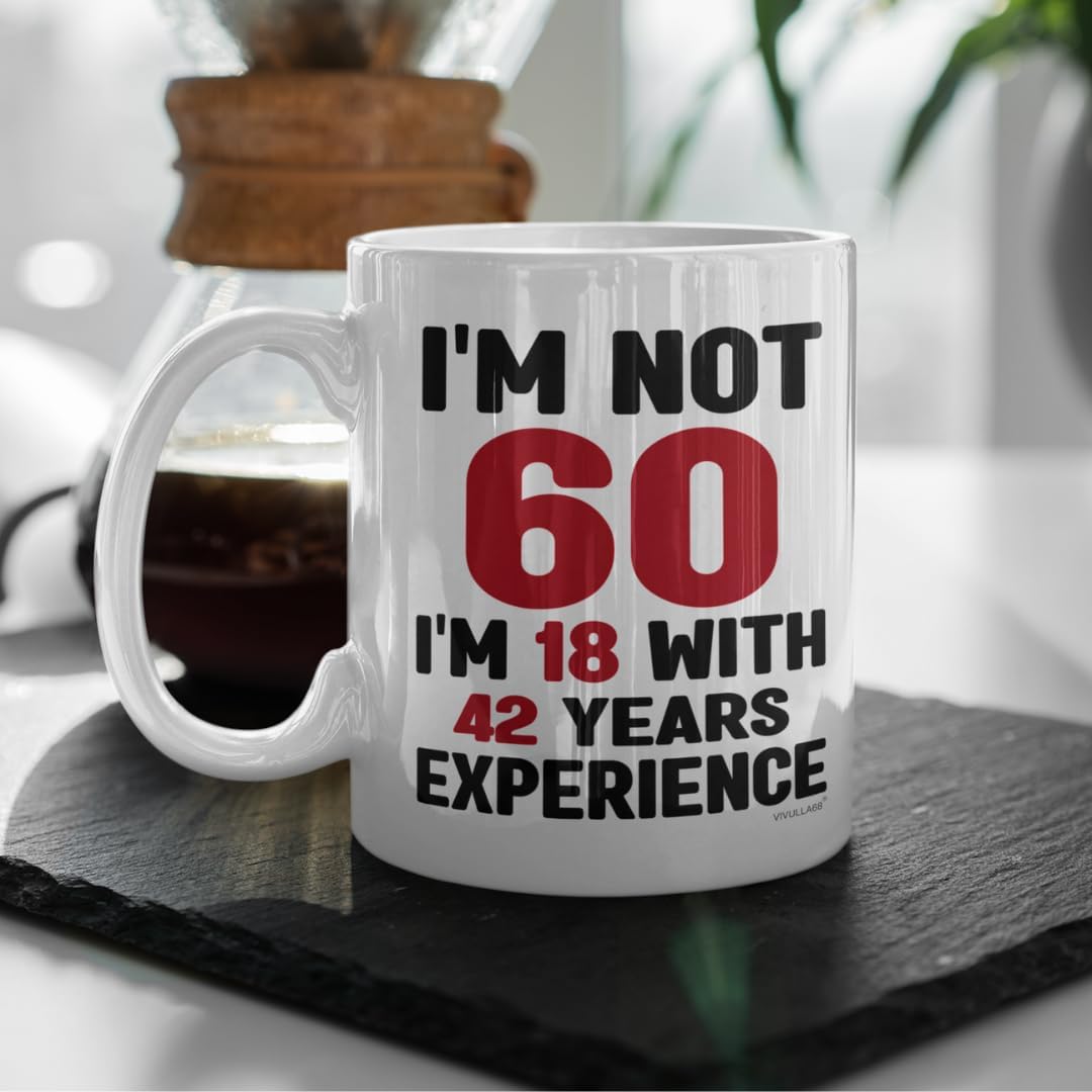 mailabeeus 60th Birthday Gifts For Men Women, 60 Birthday Gifts For Women Men, Birthday Gifts For 60 Year Old Man Woman, 1963 Birthday Gifts For Women Men, Happy 60th Birthday Gift Idea, Turning 60 Mug