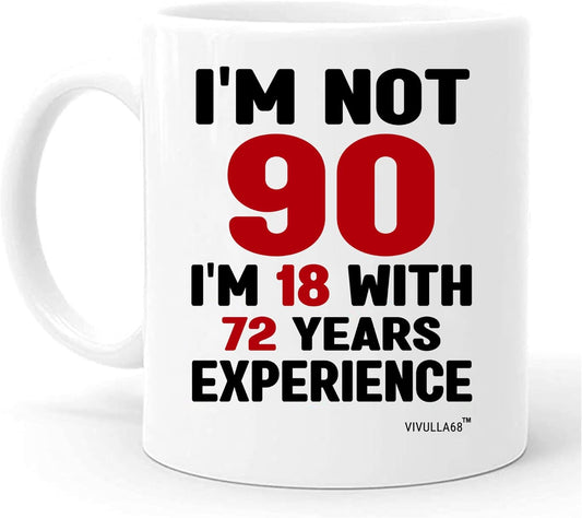 mailabeeus 90th Birthday Gifts For Women Men, 90 Year Old Birthday Gifts For Women, 90th Birthday Gift Ideas, Gifts For 90 Year Old Woman Man, 90 Yr Old Birthday, 90th Birthday Cups For Grandma Grandpa