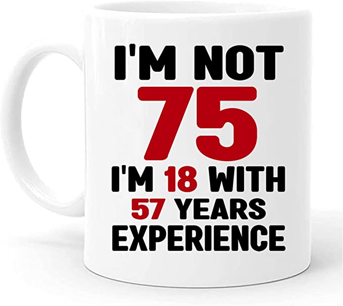 75th Birthday Gifts For Women Men, 1947 Birthday Gifts For Women Men, Gifts For 75 Year Old Woman, 75th Birthday Mug, 75th Birthday Gifts Ideas for Dad Men, 75th Birthday Gifts For Dad Fathers Day