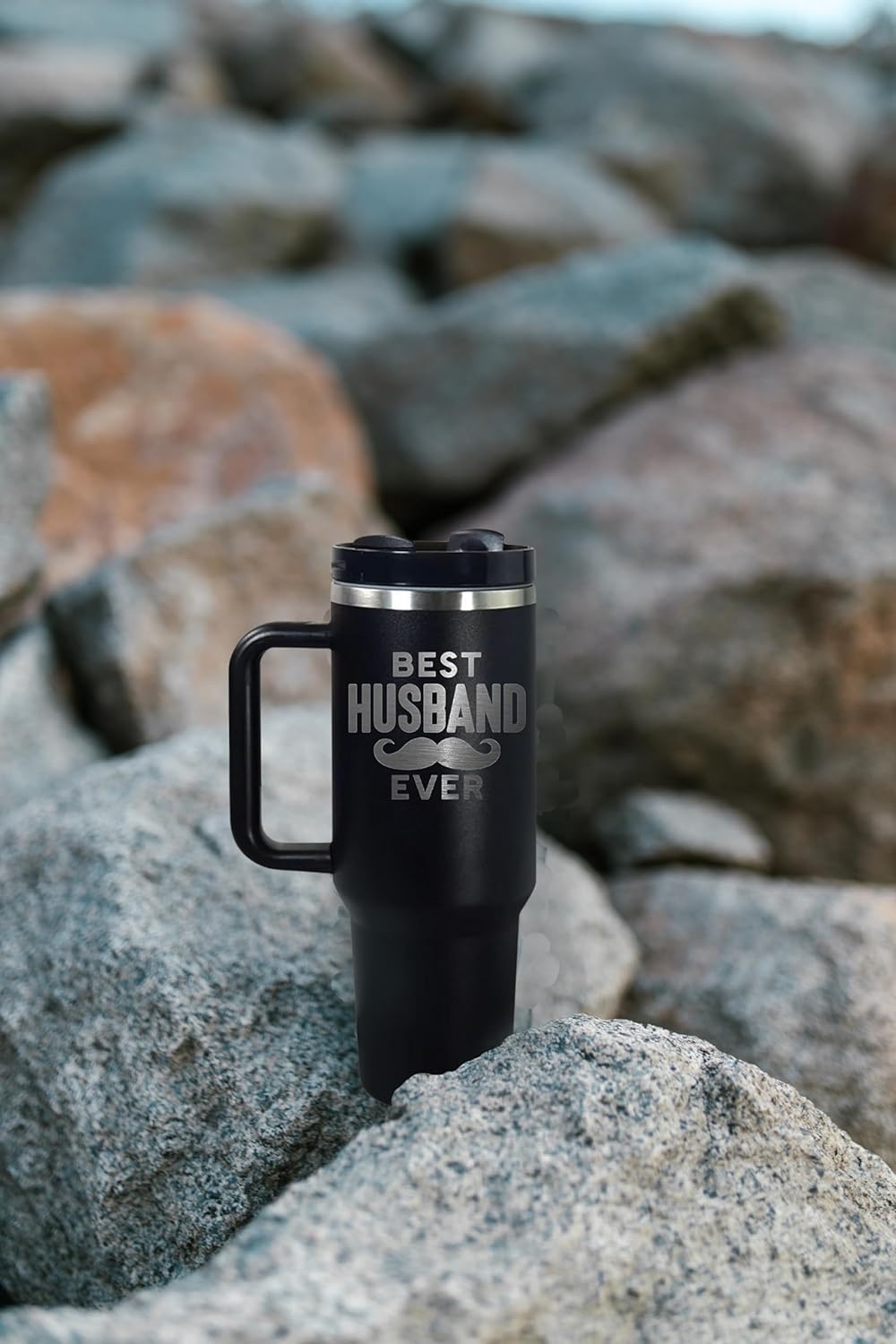 mailabeeus Best Husband Ever Tumbler 40Oz, Husband Coffee Cup, Gifts For Husband On Anniversary, Christmas For Husband, Husband Birthday Gift, Father Day Gifts For Husband, Valentines Gift, Hubby Gift