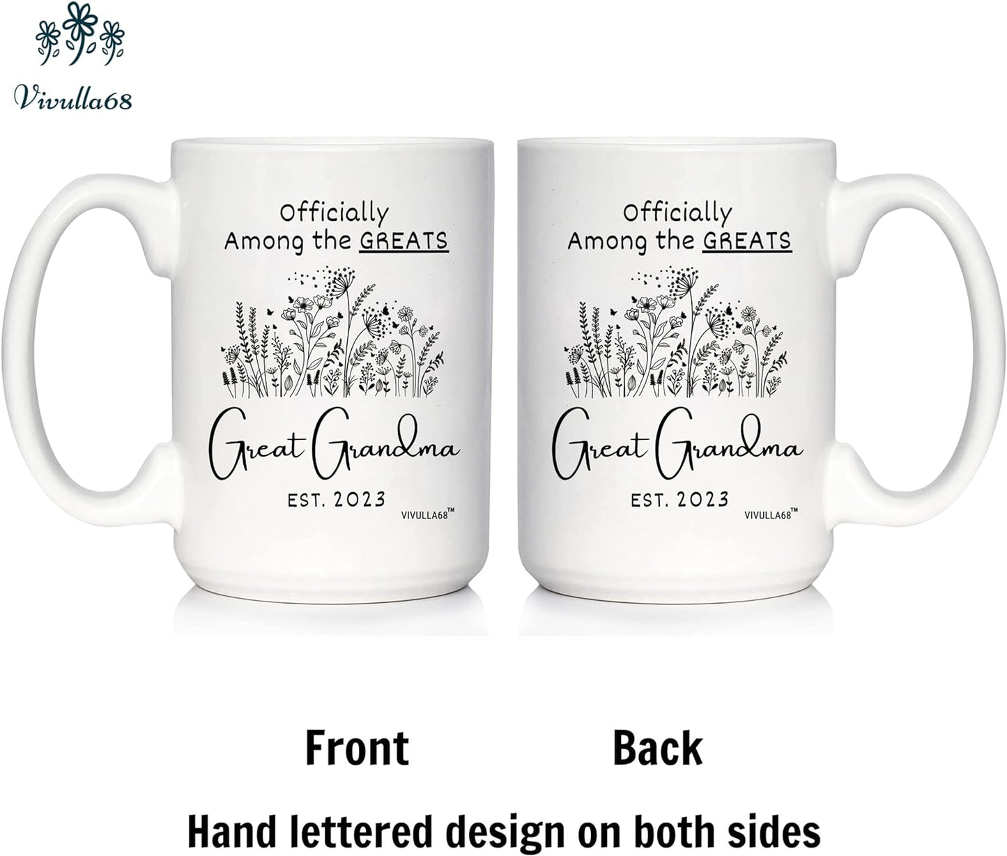 mailabeeus Great Grandma Mug 2023, New Great Grandma Gifts, Youre Going To Be Great Grandparents Gifts, Presents For Great Grandma Pregnancy Announcement, Happy Mothers Day Gifts for Great Grandmother