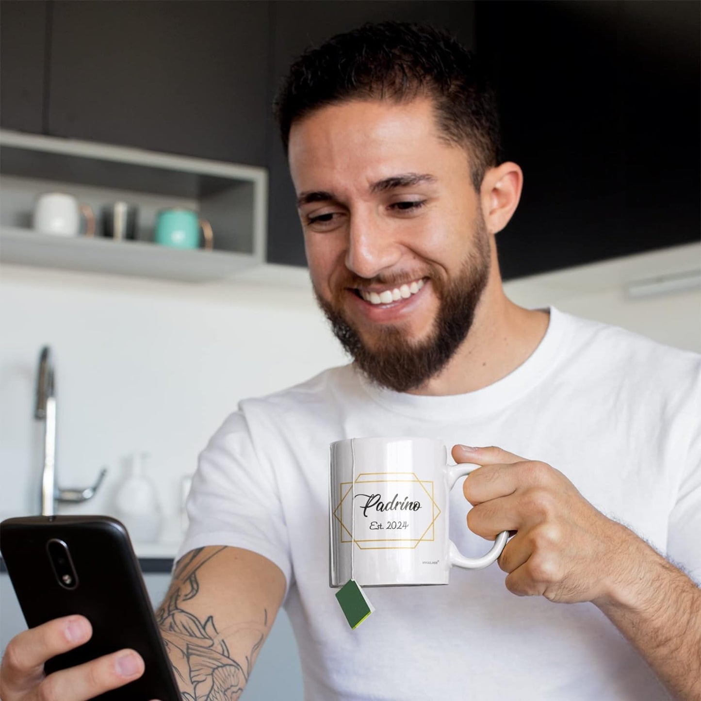 mailabeeus Padrinos De Bautizo Propuesta Set 2 Tazas Café 11Oz, Godparents Proposal Gift, Quieren Ser Mis Padrinos De Bautizo, Quieres Ser Mis Padrinos De Bautizo, Quieres Ser Mi Madrina est 2024