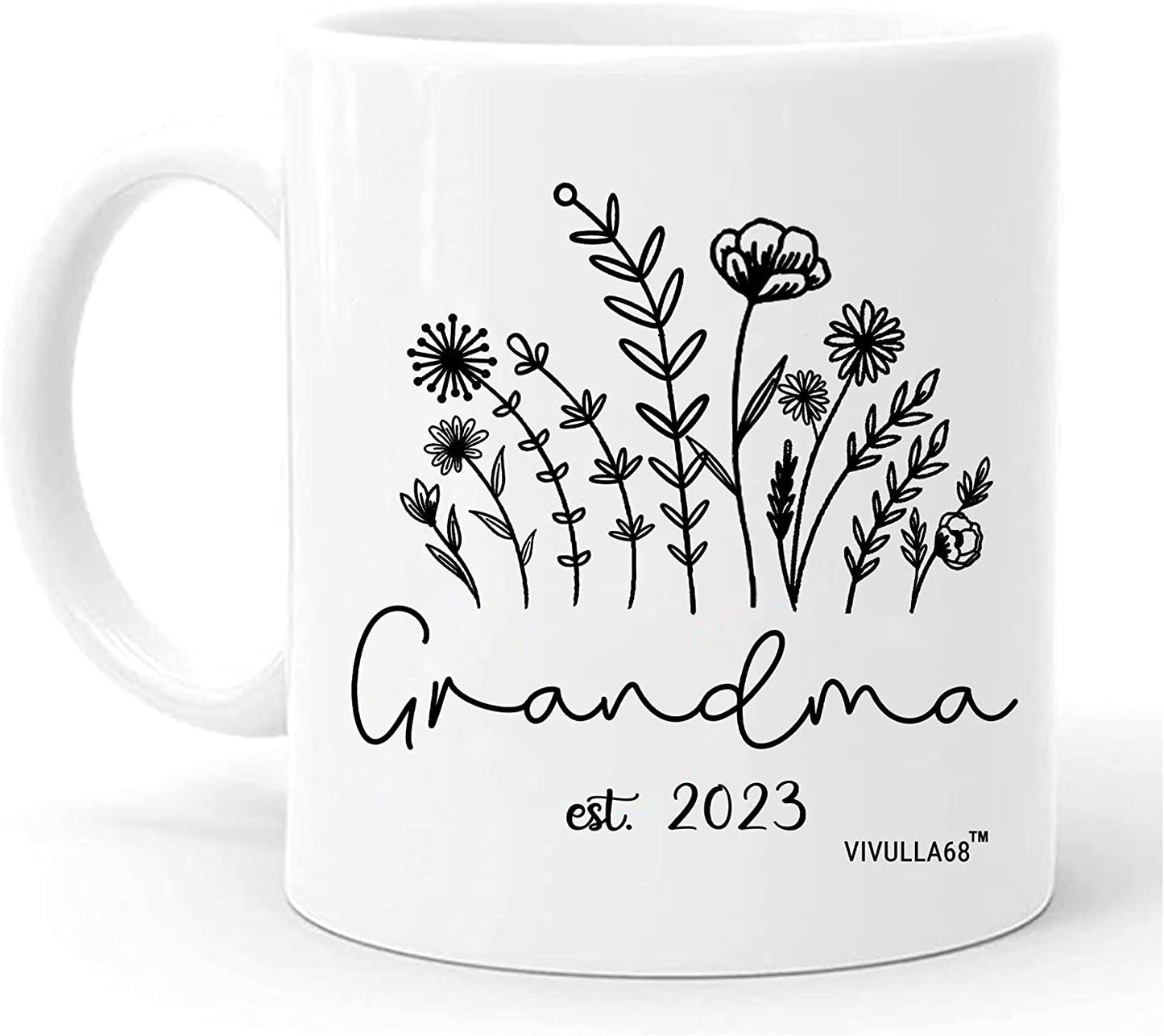 mailabeeus Promoted To Grandma 2023 Mug, New Grandma Gifts First Time, Grandma to be Gifts, Pregnancy Announcement for Grandma Expecting, Grandma Mugs Coffee Gift for New Grandma, Future Grandma Gifts