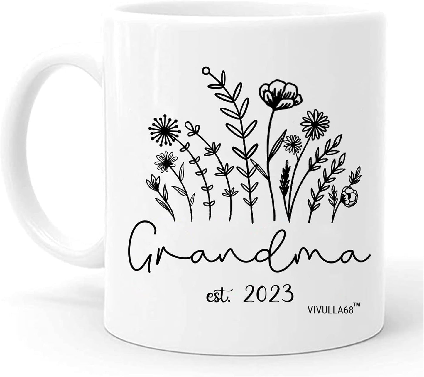 mailabeeus Promoted To Grandma 2023 Mug, New Grandma Gifts First Time, Grandma to be Gifts, Pregnancy Announcement for Grandma Expecting, Grandma Mugs Coffee Gift for New Grandma, Future Grandma Gifts