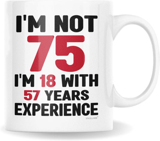 mailabeeus 75th Birthday Gifts For Men, 75th Birthday Gifts For Women, Gifts For 75 Year Old Men Woman, 1948 Birthday Gifts For Men Women, 75th Birthday Mug For Mom Dad, 75th Birthday Mug