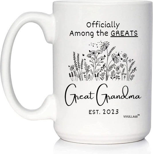 mailabeeus Great Grandma Mug 2023, New Great Grandma Gifts, Youre Going To Be Great Grandparents Gifts, Presents For Great Grandma Pregnancy Announcement, Happy Mothers Day Gifts for Great Grandmother