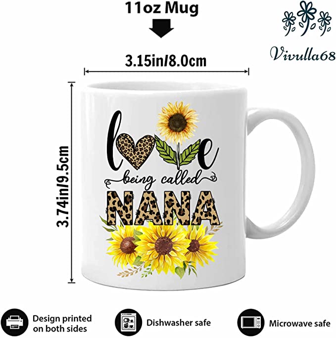 Nana Mug, Gifts For Nana, Nana Gifts For Women, Nana Mugs Coffee, Best Nana Ever, Worlds Best Nana, Nana Coffee Mug, Nana Coffee Cup, Nana Birthday Gifts, Gifts For Nana From Grandkids