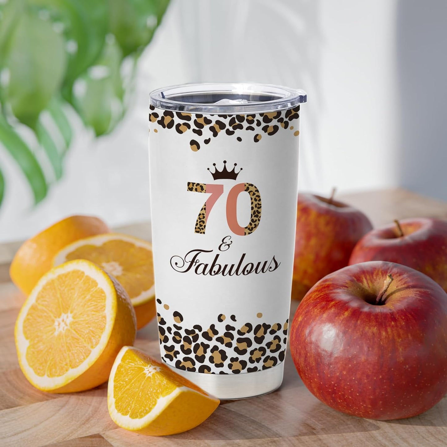 mailabeeus Happy 70th Birthday Gifts For Women, Best Gifts Idea For 70 Year Old Woman, 1953 Birthday Gifts Women, 70 Birthday Gifts For Women Turning 70, 70 Year Old Birthday Tumbler With Lid And Straw