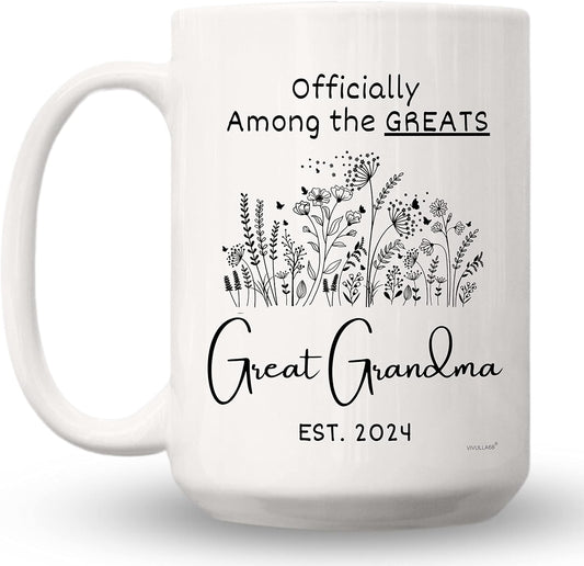 mailabeeus Great Grandma Mug 2024, New Great Grandma Gifts, Youre Going To Be Great Grandparents Gifts, Presents For Great Grandma Pregnancy Announcement, Happy Mothers Day Gifts for Great Grandmother