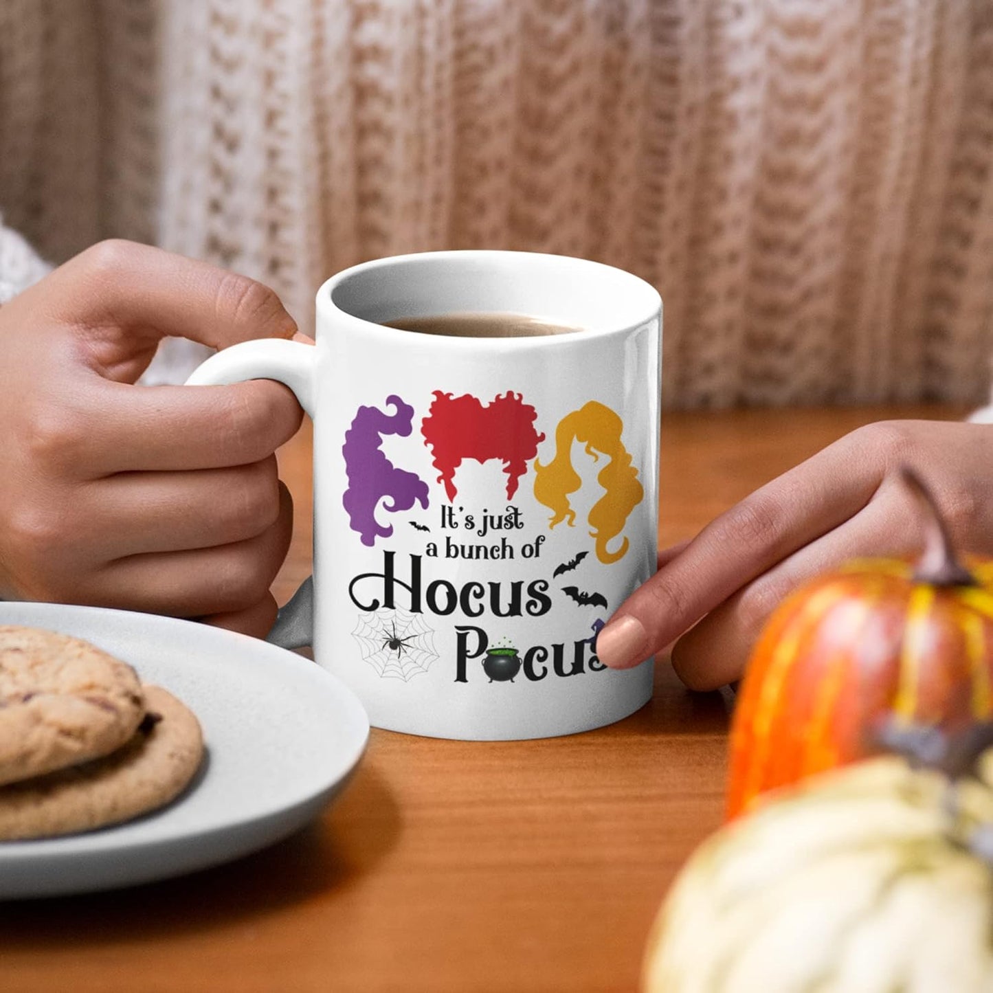 mailabeeus Hocus Pocus Coffee Mug Hocus Pocus Mug, Hocus Pocus Decorations, Hocus Pocus Coffee Cup Halloween Mug, Hocus Pocus Gifts, Halloween Coffee Mug, Cauldron Mug, Sanderson Sisters Decor