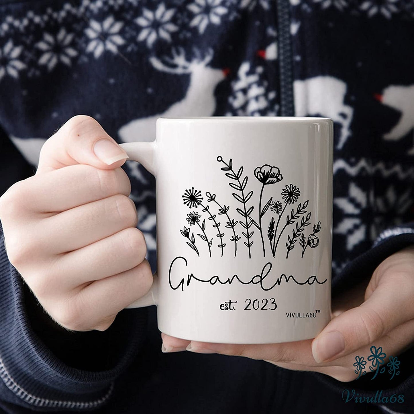 mailabeeus Promoted To Grandma 2023 Mug, New Grandma Gifts First Time, Grandma to be Gifts, Pregnancy Announcement for Grandma Expecting, Grandma Mugs Coffee Gift for New Grandma, Future Grandma Gifts