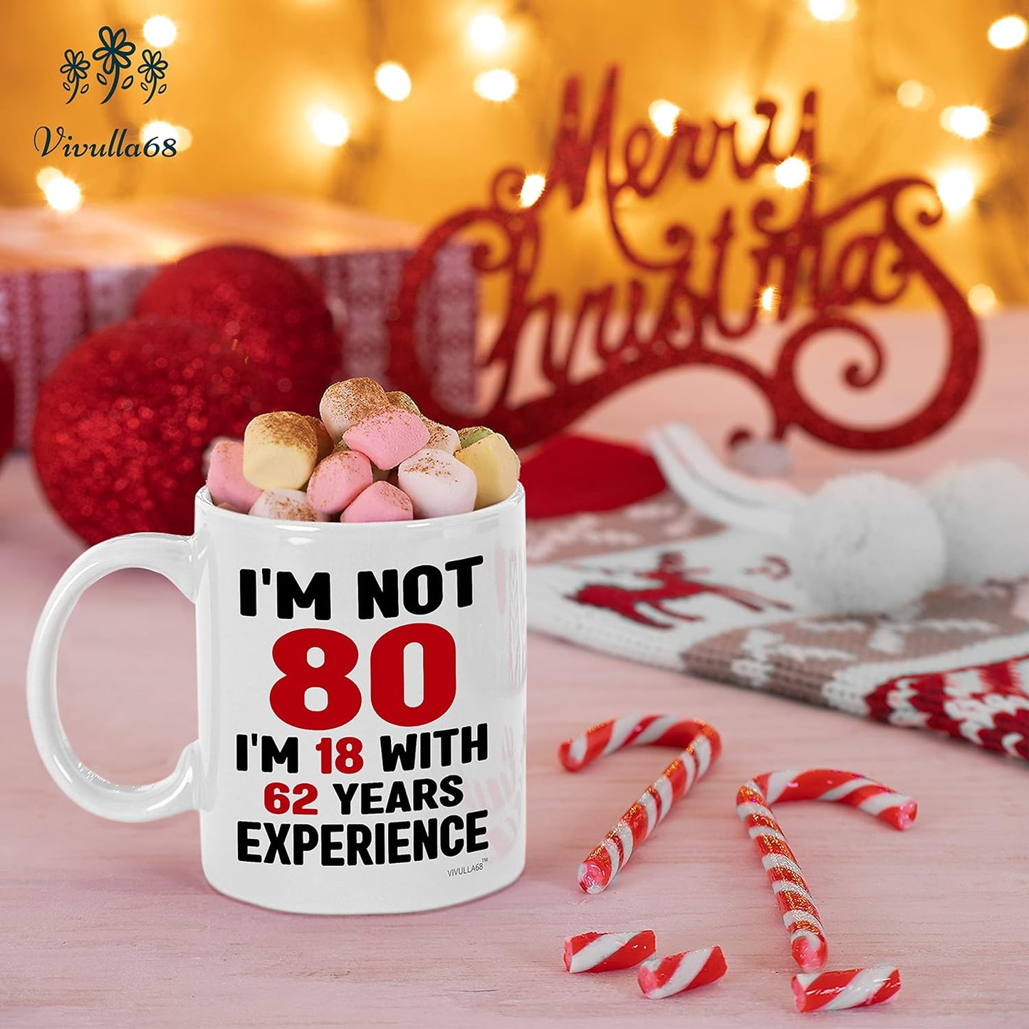 mailabeeus 80th Birthday Gifts for Women Men, 80 Year Old Birthday Gifts for Women Men, 1943 Birthday Gifts for Women Men, Gifts for 80 Year Old Woman Birthday, 80 Birthday Gifts for Women Men