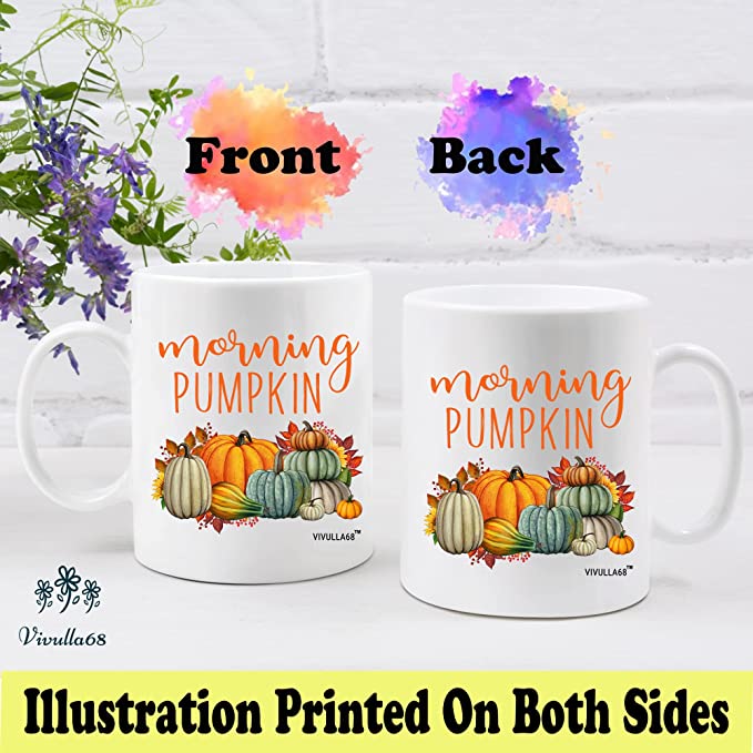 Morning Pumpkin Coffee Mug, Fall Coffee Mug, Fall Themed Mugs, Great Pumpkin Mug, Pumpkin Mug, Autumn Coffee Cups, Pumpkin Shaped Mug, Hello Pumpkin Mug, Hello Fall Mug, Thanksgiving Gift