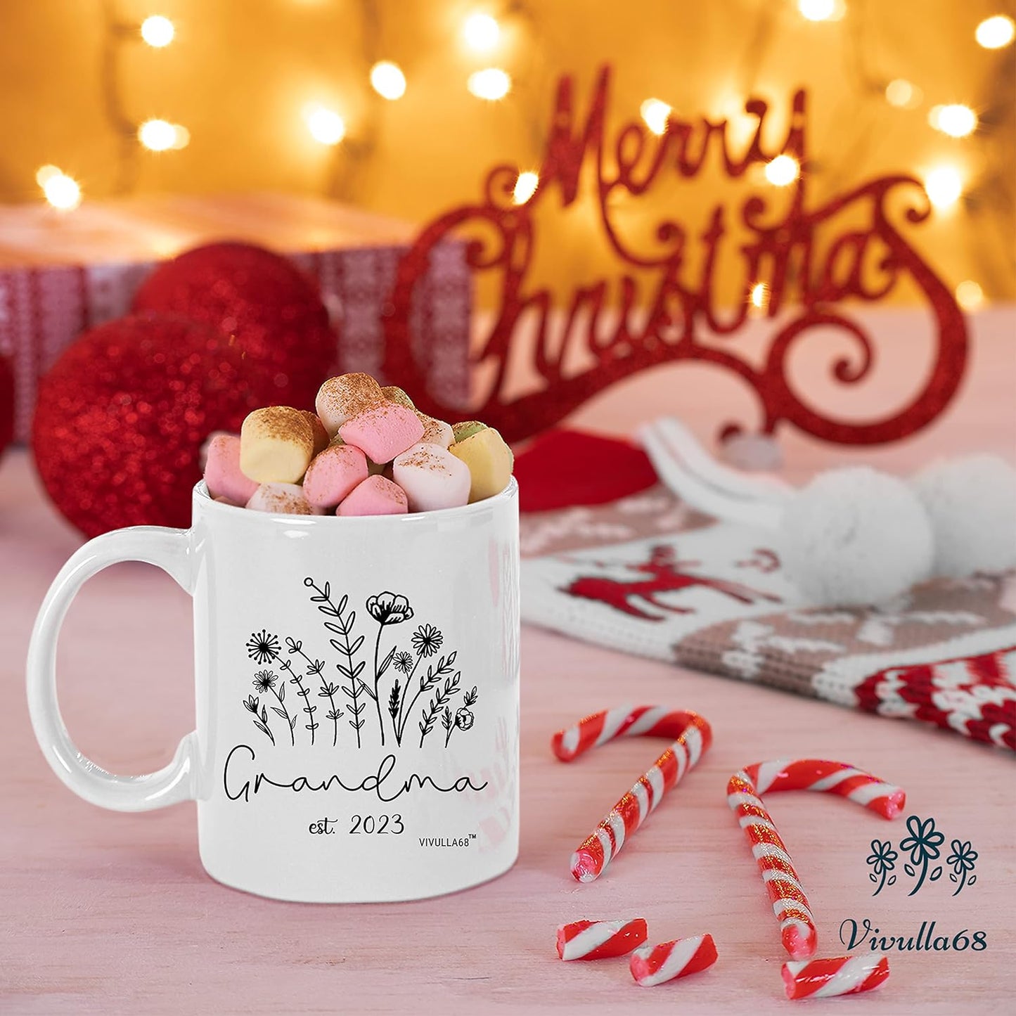 mailabeeus Promoted To Grandma 2023 Mug, New Grandma Gifts First Time, Grandma to be Gifts, Pregnancy Announcement for Grandma Expecting, Grandma Mugs Coffee Gift for New Grandma, Future Grandma Gifts