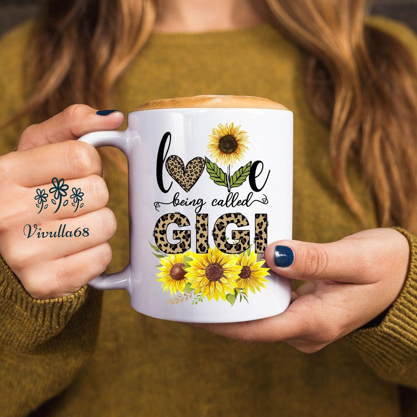 mailabeeus Love Being Called Gigi Mug, Best Grandma Ever Gifts, Grandma Gifts From Grandchildren, Best Grandmother mug, Birthday Mother's Day Gifts for Gigi