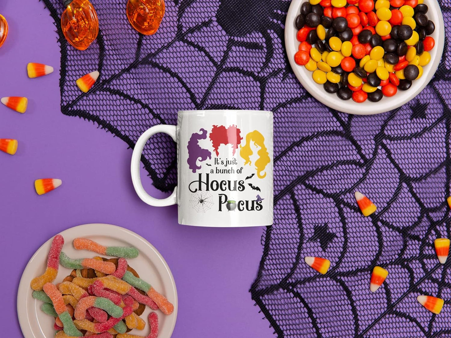 mailabeeus Hocus Pocus Coffee Mug Hocus Pocus Mug, Hocus Pocus Decorations, Hocus Pocus Coffee Cup Halloween Mug, Hocus Pocus Gifts, Halloween Coffee Mug, Cauldron Mug, Sanderson Sisters Decor