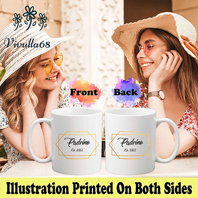 Quieren Ser Mis Padrinos De Bautizo Propuesta, Padrinos Madrina Proposal Spanish, Quieres Ser Mis Padrinos De Bautizo Gifts, Godparents Proposal Gift, Bautizo Recuerdos Godparent Coffee Mug Set